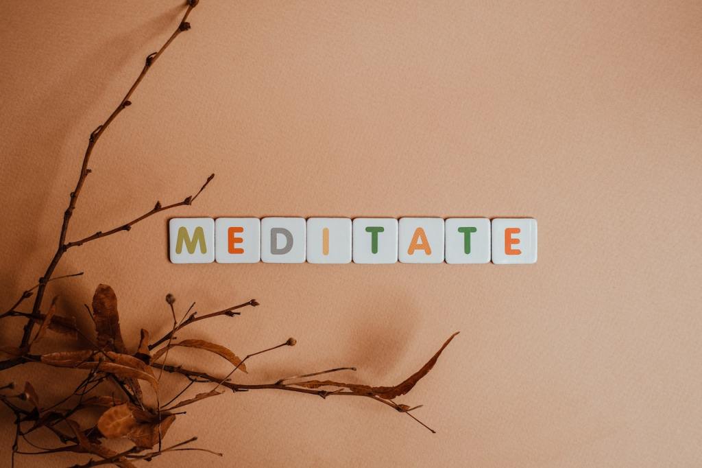 meditate tile letters