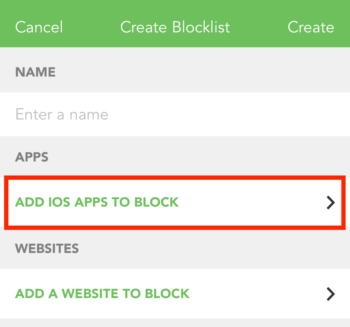 ios apps to block